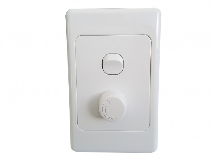 LED Dimmer Switch White Vertical