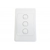 Triple Wall Switch White Vertical