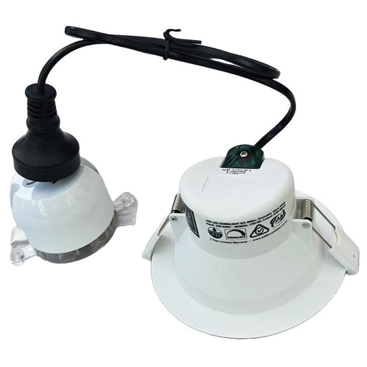 How to Quickly Install LED Downlights Using Plug Bases?