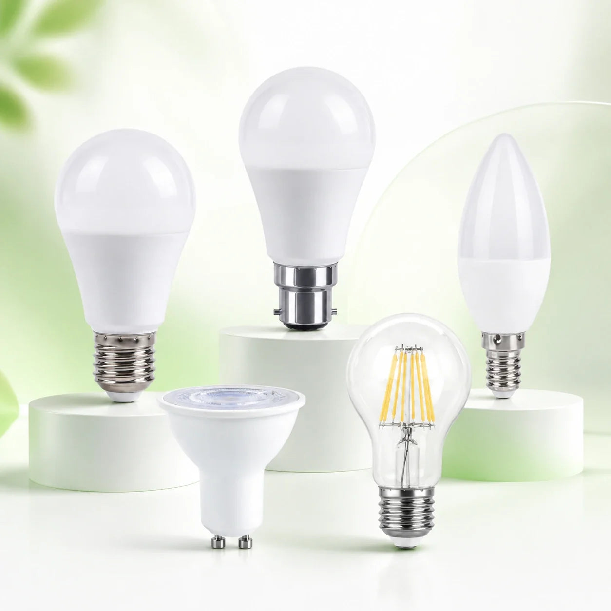 LED light bulbs NZ – E27, B22, candle, GU10 and filament bulbs