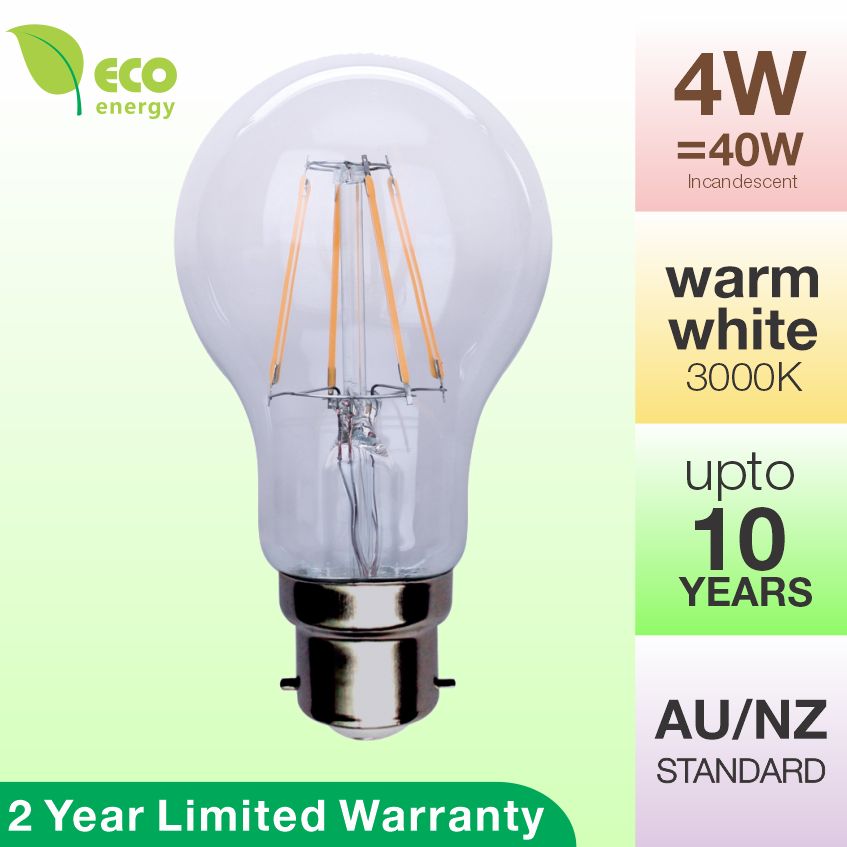 LED Filament Bulb 4W Bayonet Base