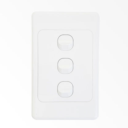 Triple Vertical Light Switch  NZ Standards